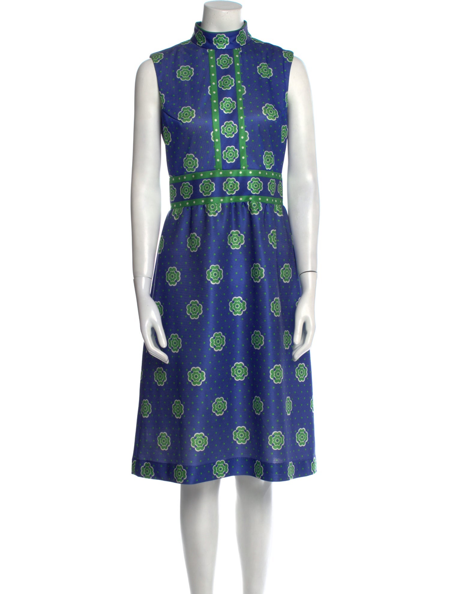 Vintage - Unbranded Floral Print Midi Length Dress