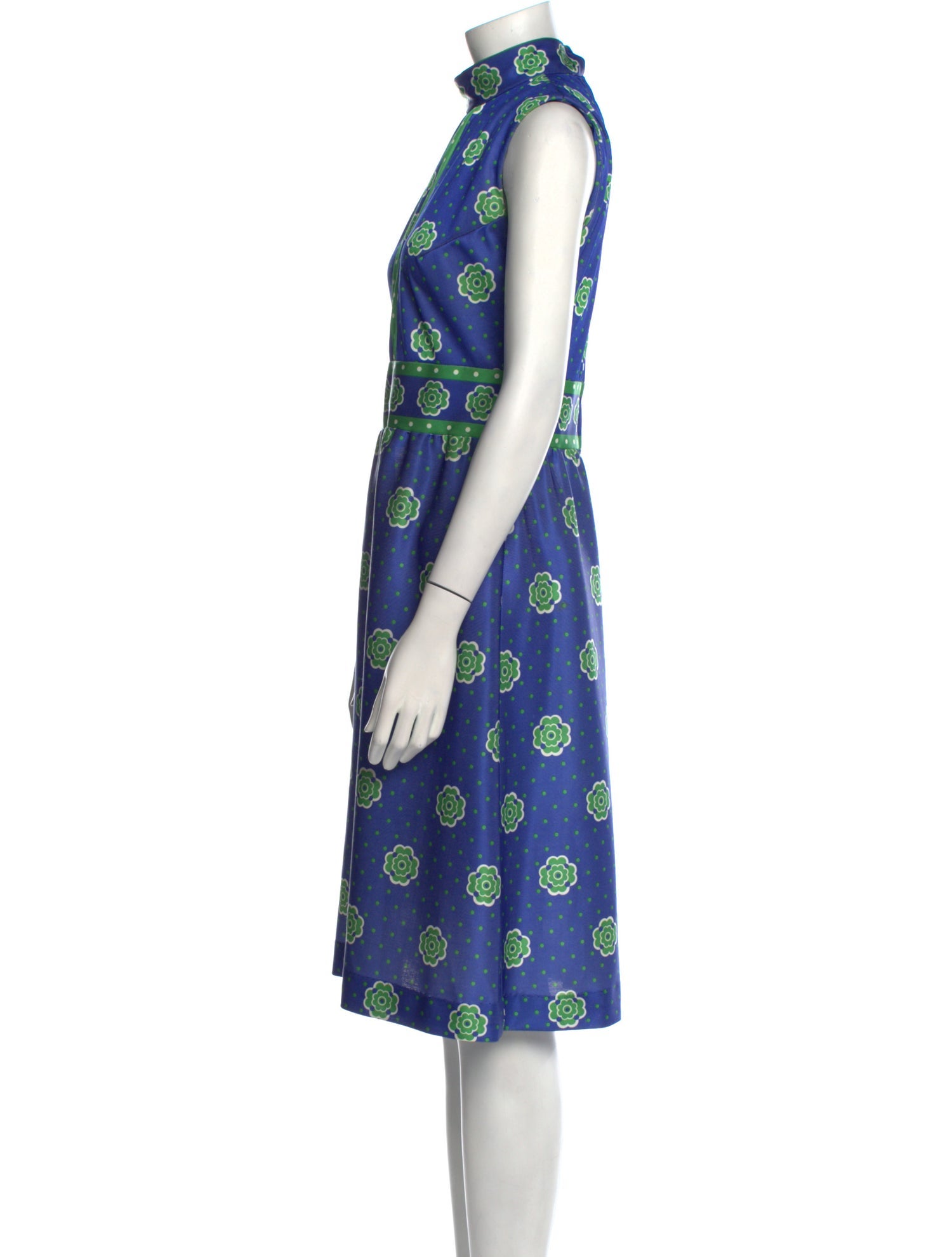 Vintage - Unbranded Floral Print Midi Length Dress