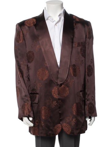 Vintage - Unbranded Suiting Printed Blazer 3XL