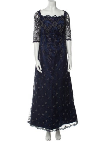 Vintage - Unbranded Dresses Lace Pattern Long Dress M