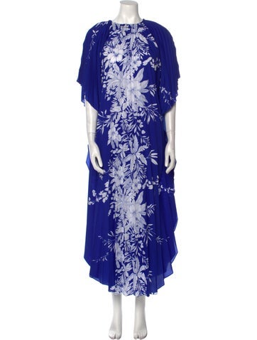 Vintage - Unbranded Dresses Floral Print Midi Length Dress XL