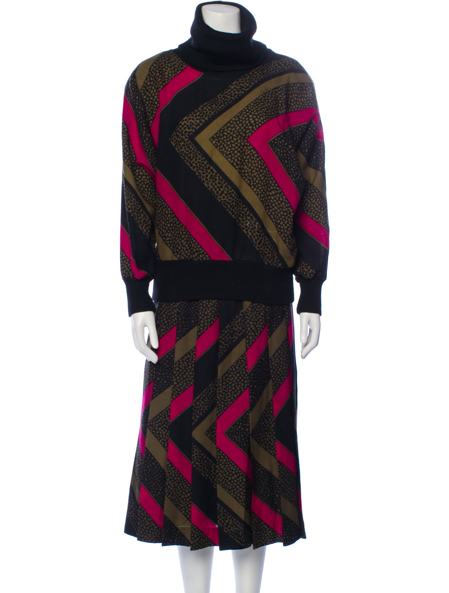 Vintage - Unbranded Vintage Late 1970's - Early 1980's Skirt Set