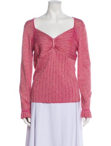 Victor Costa Tops Vintage Square Neckline Blouse L