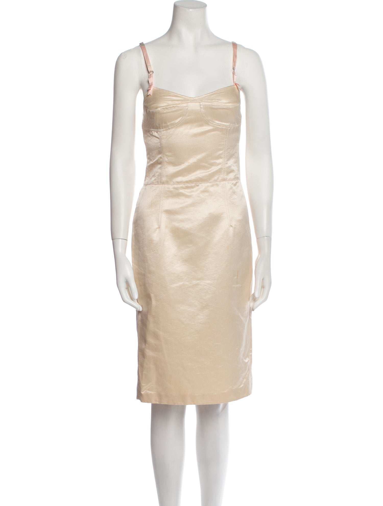 kulson Square Neckline Knee-Length Dress