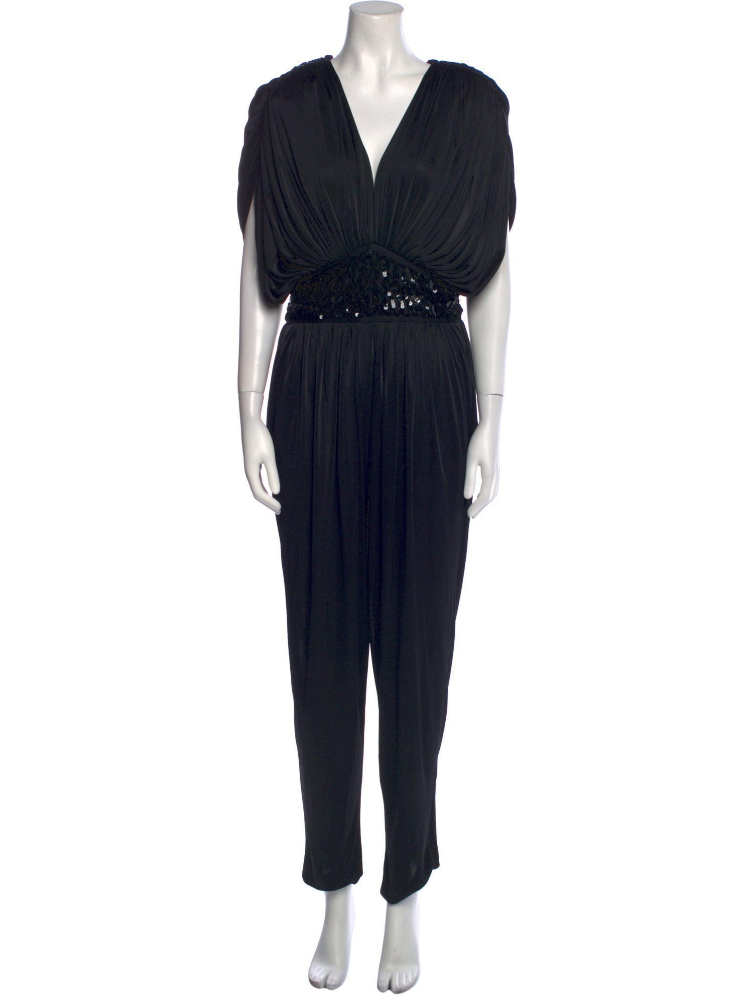 Vintage - Unbranded Vintage Plunge Neckline Jumpsuit