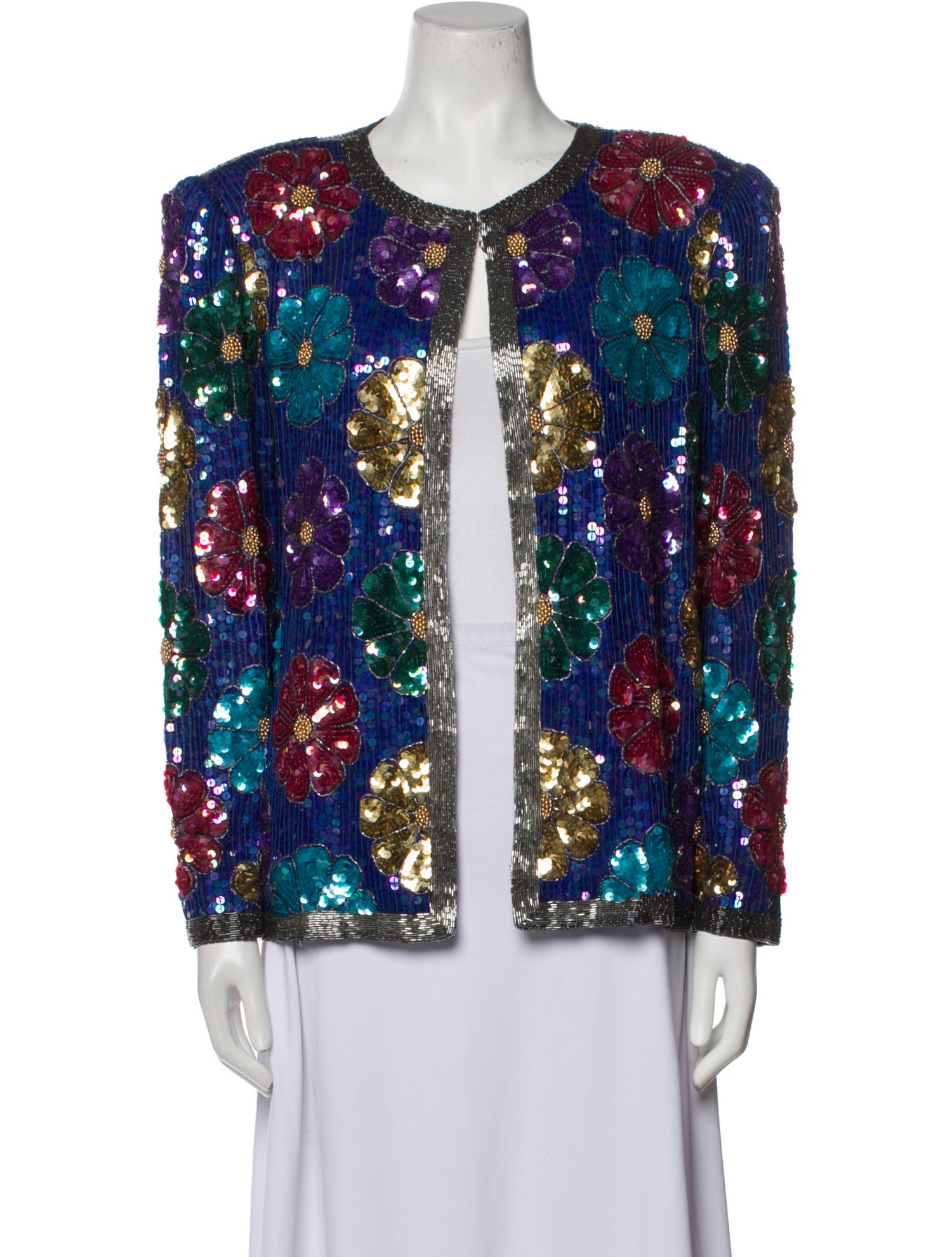 Vintage - Unbranded Vintage Patterned Evening Jacket