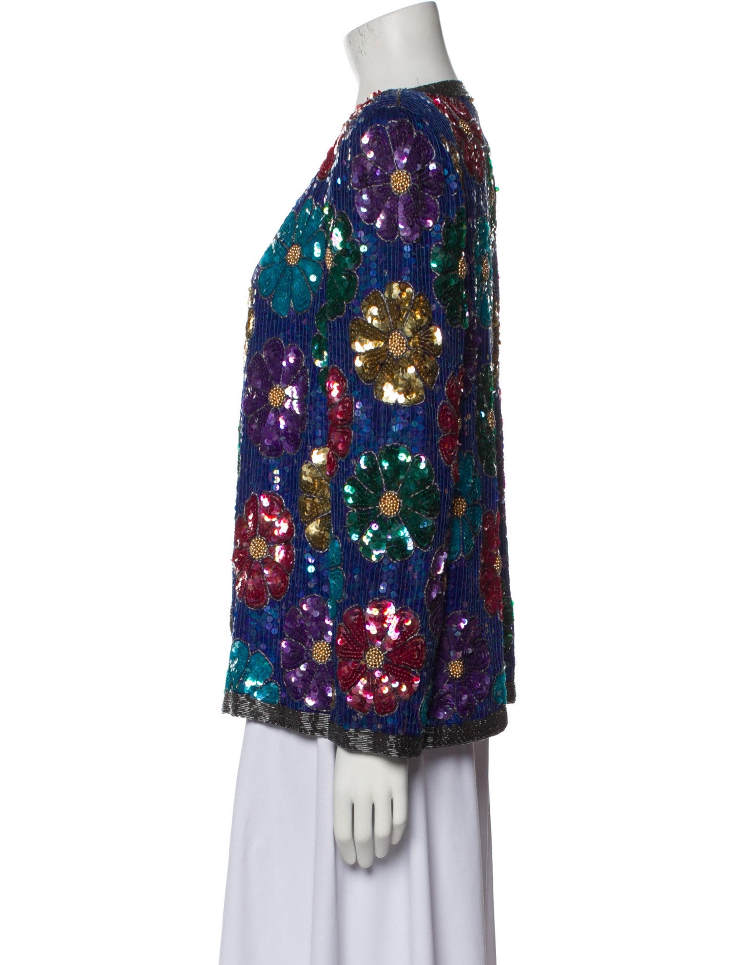 Vintage - Unbranded Vintage Patterned Evening Jacket