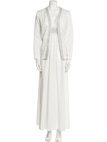 Vintage - Unbranded Suits and Sets Sequin Embellishments Dress Set L