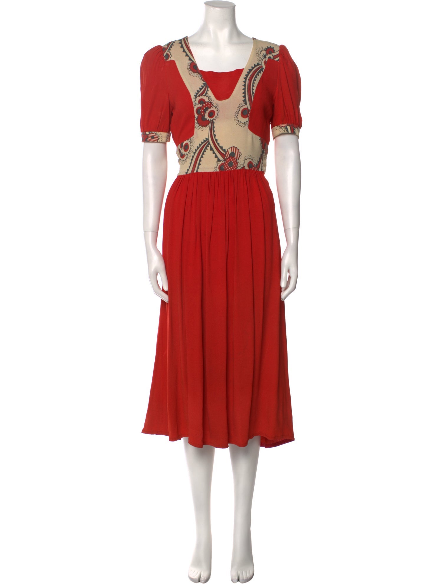 Ossie Clark Vintage Midi Length Dress