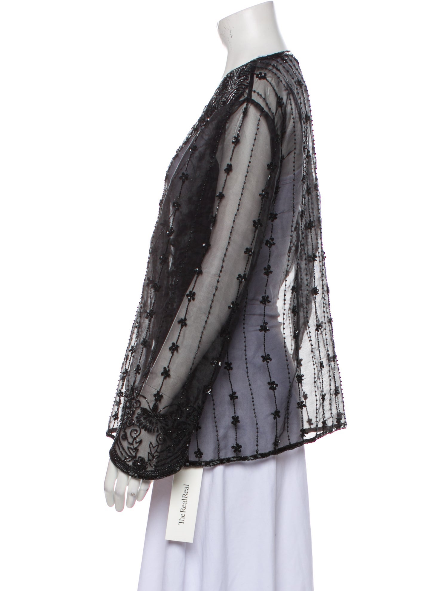 Vintage - Unbranded Vintage Lace Pattern Evening Jacket