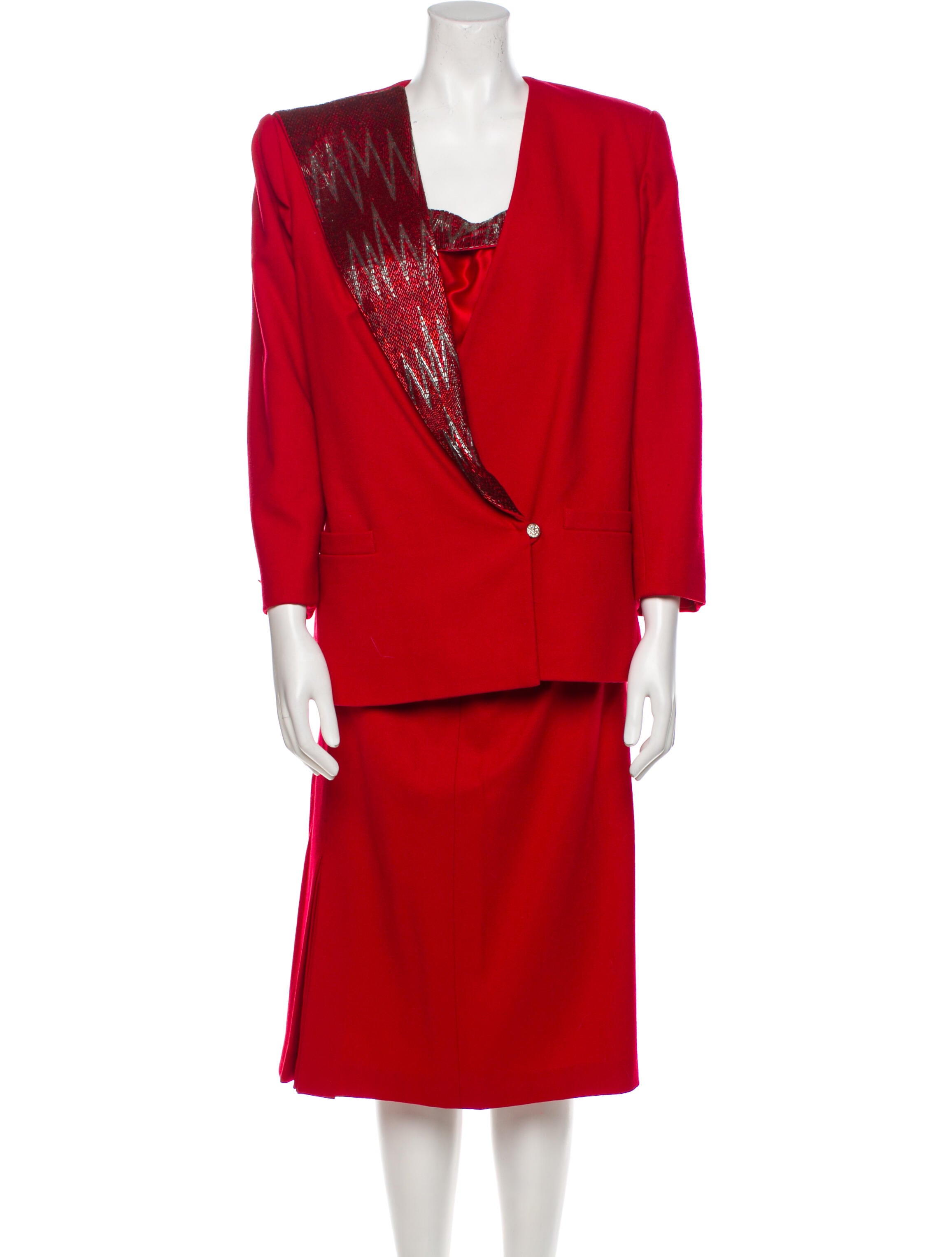 Nolan Miller Vintage 1980's Skirt Suit