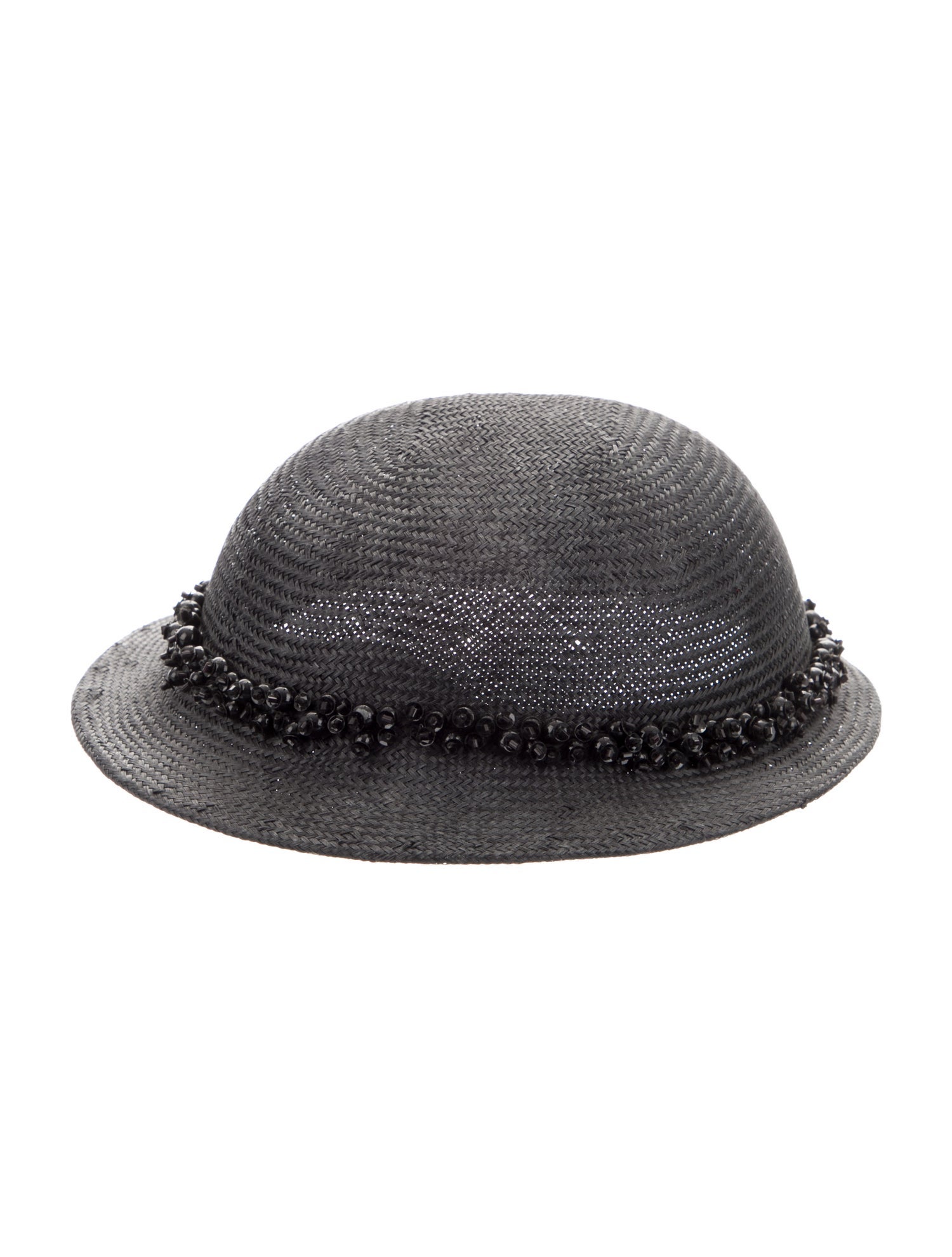Vintage - Unbranded Black Straw Hat