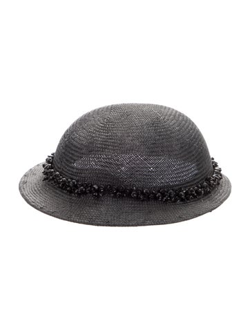 Vintage - Unbranded Hats Black Straw Hat