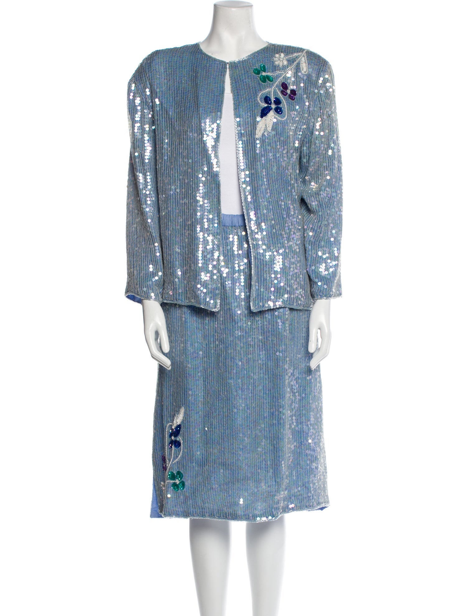 Vintage - Unbranded Vintage Silk Skirt Set