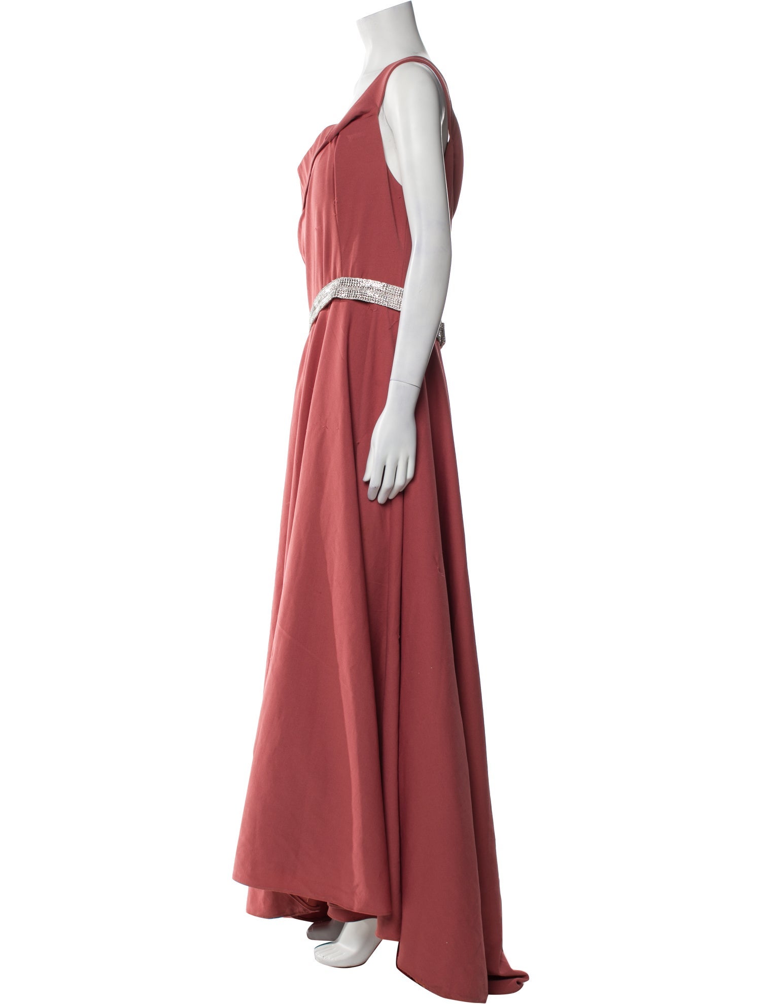 Vintage - Unbranded Bateau Neckline Long Dress