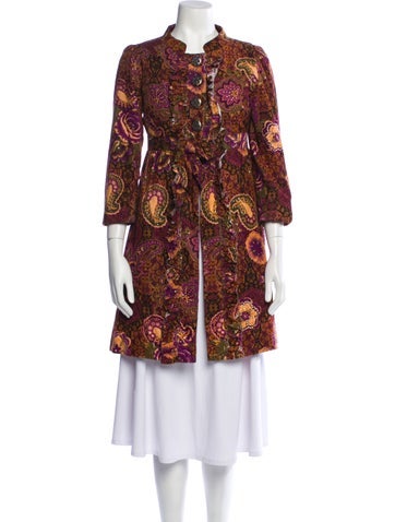 Vintage - Unbranded Coats Floral Print Coat XS