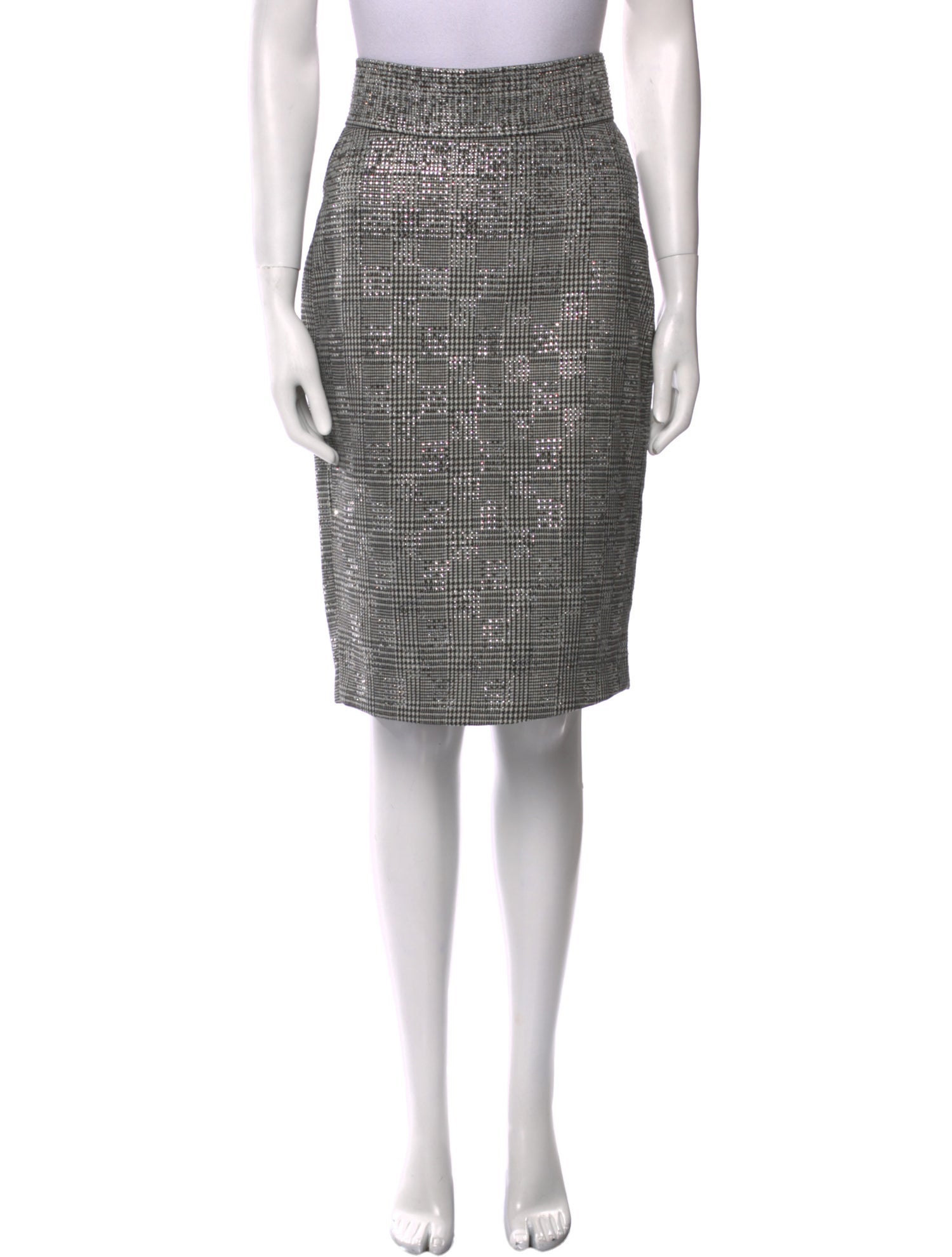 Vintage - Unbranded Wool Knee-Length Skirt