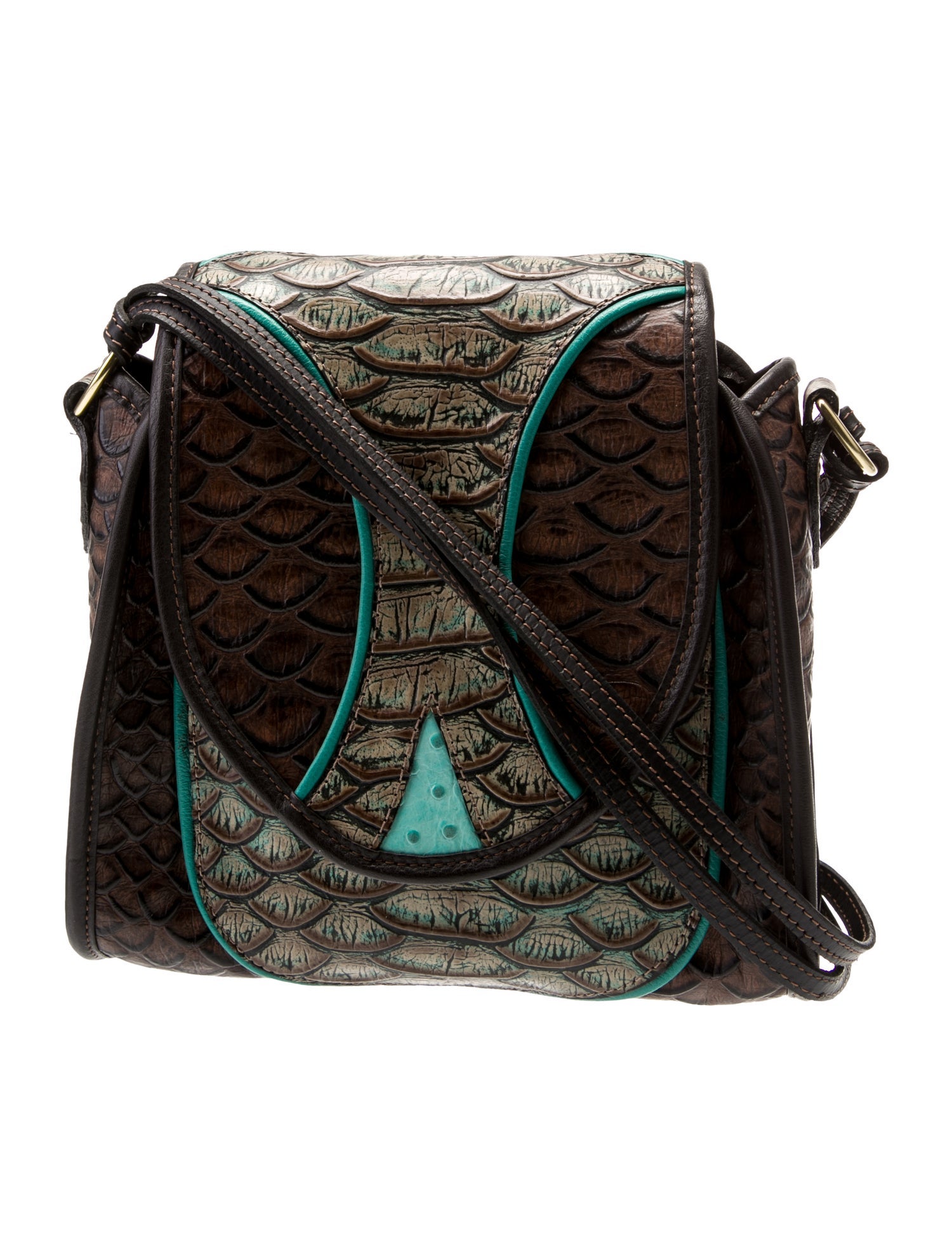 Vintage - Unbranded Leather Messenger Bag