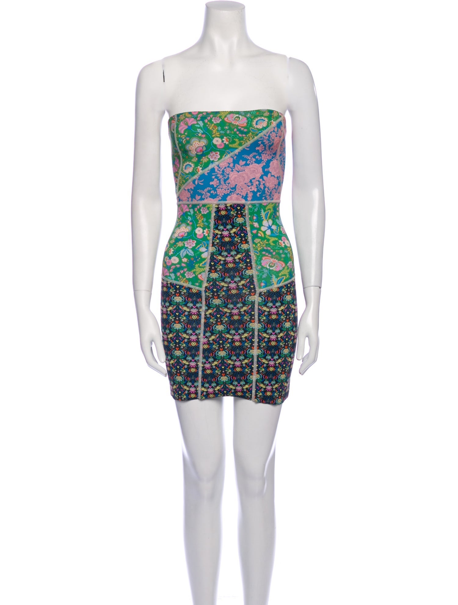 Vintage - Unbranded Printed Mini Dress