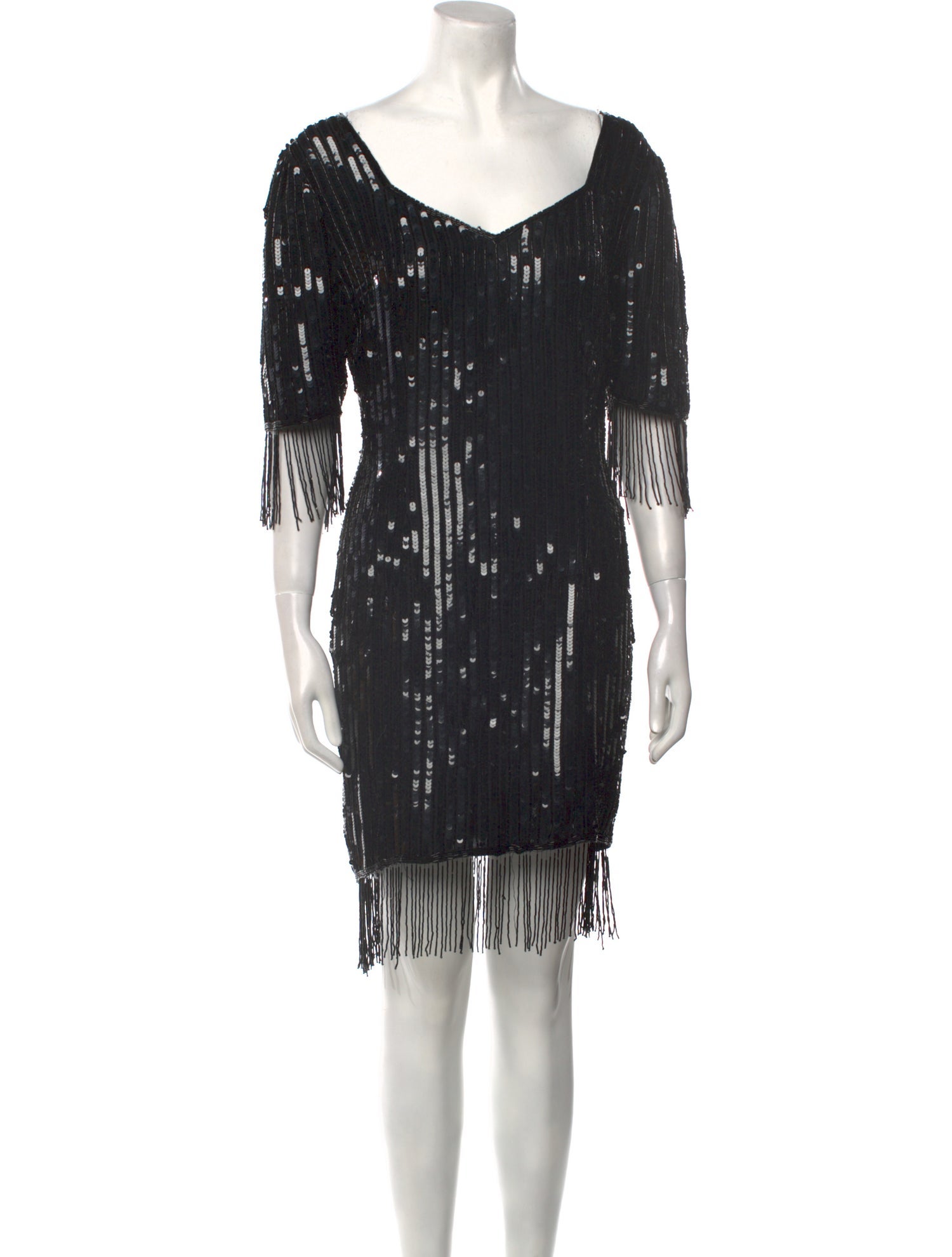 Vintage - Unbranded V-Neck Mini Dress