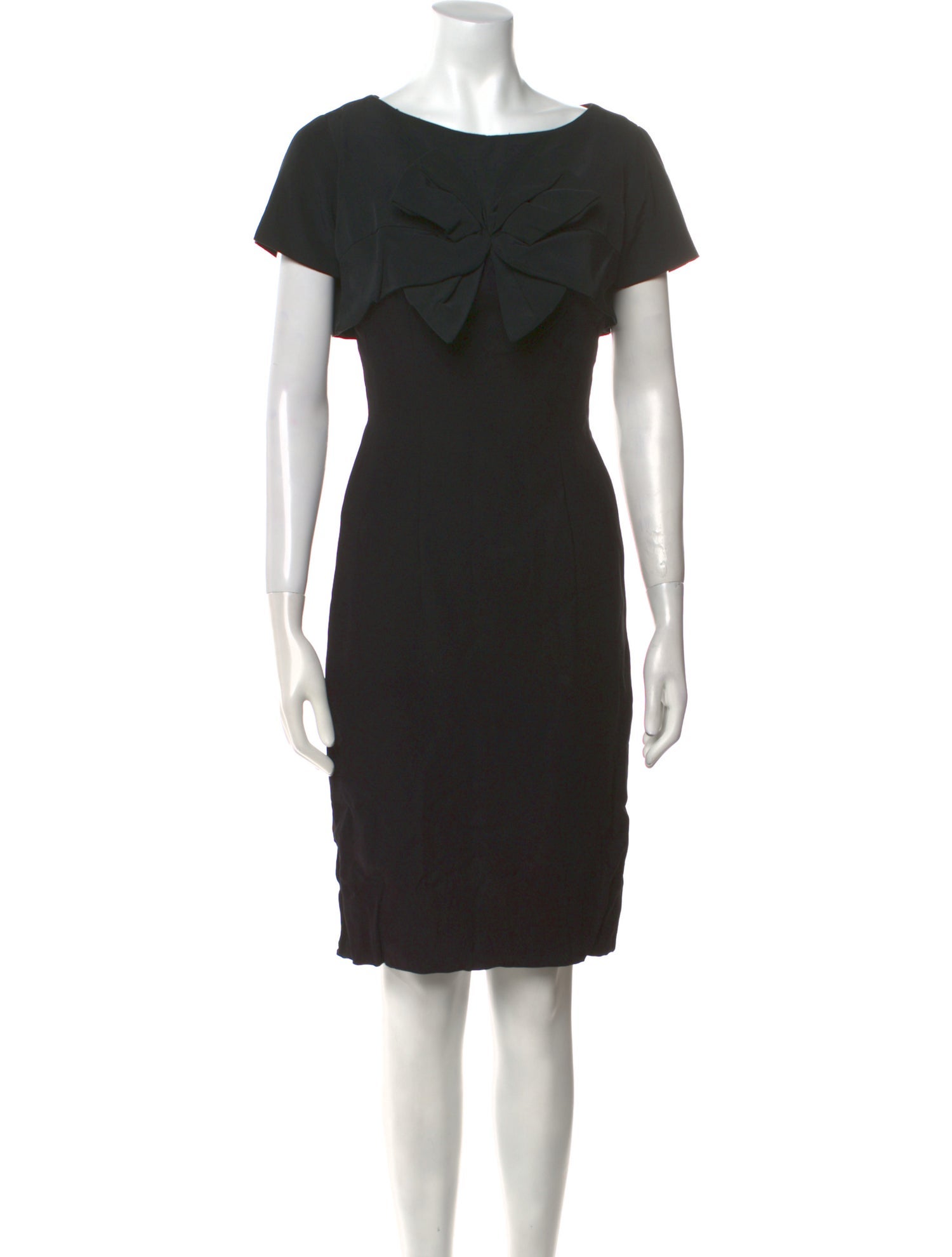 Vintage - Unbranded Bateau Neckline Knee-Length Dress