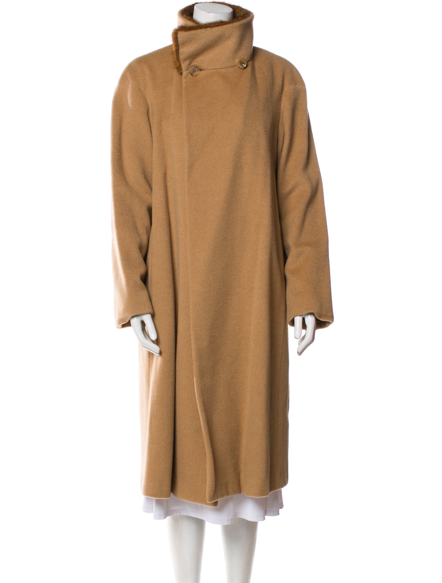 Vintage - Unbranded Camel Leather Coat