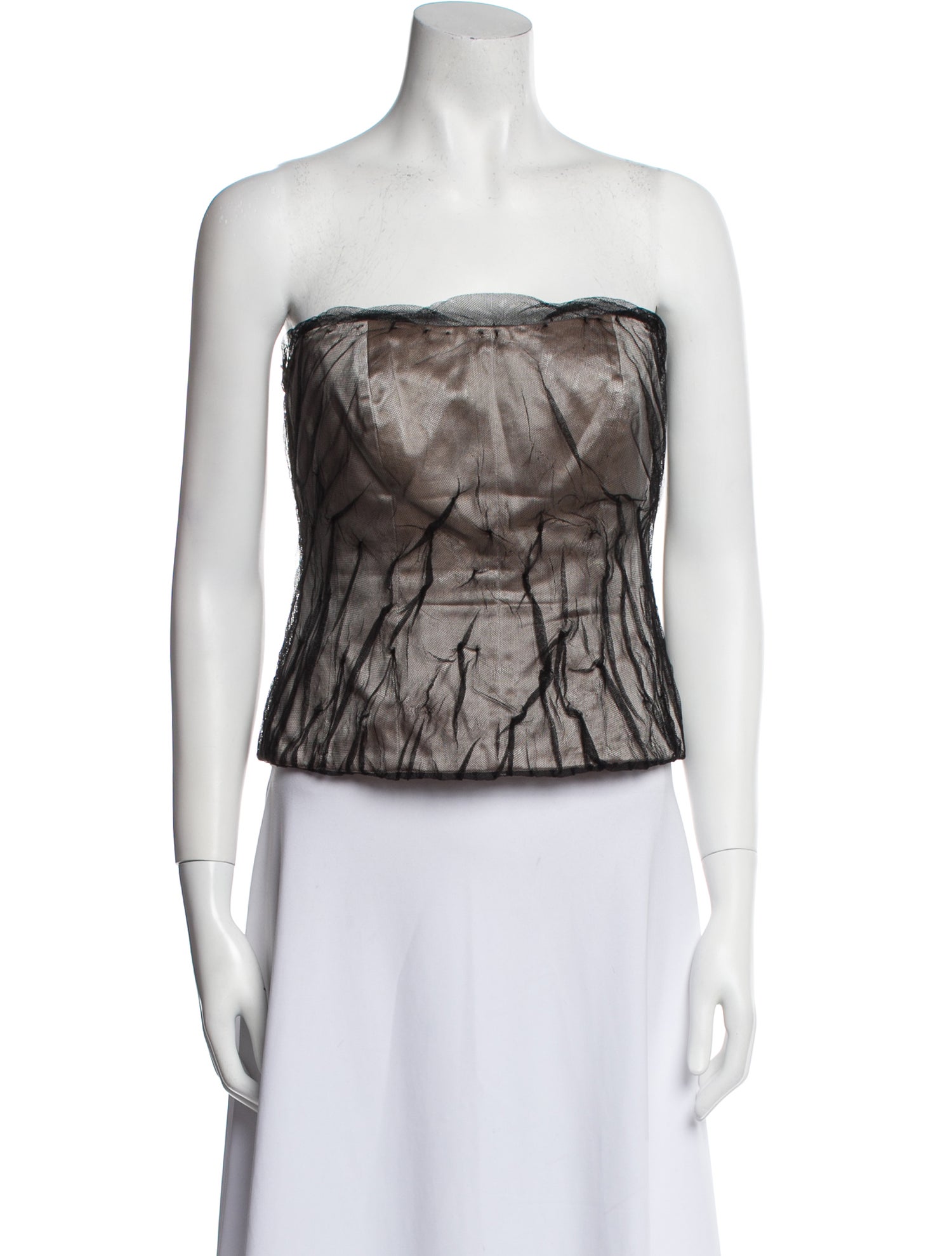 Vintage - Unbranded Vintage Silk Crop Top