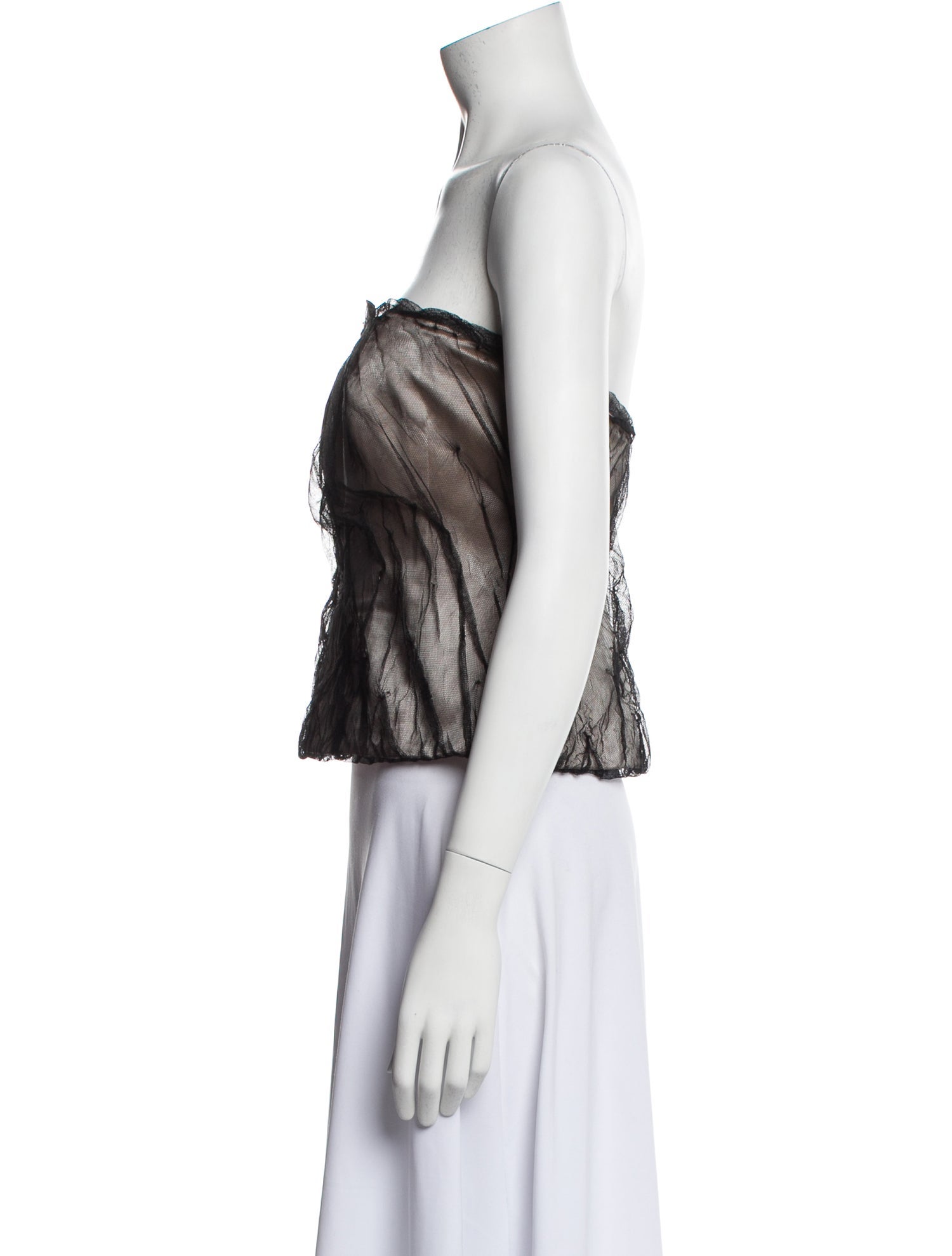 Vintage - Unbranded Vintage Silk Crop Top