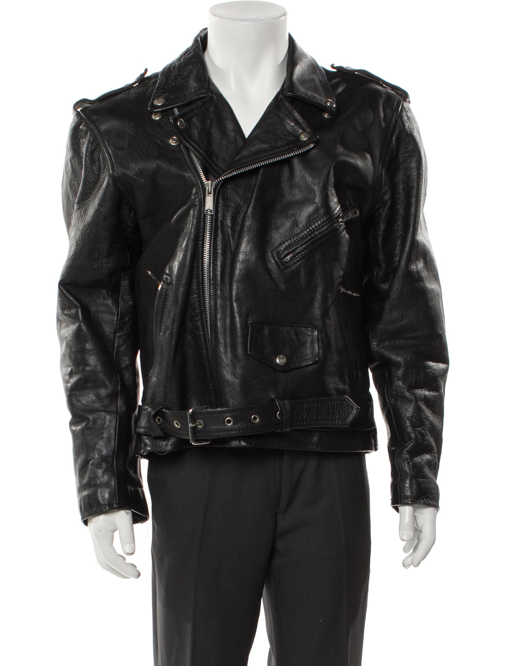 Vintage - Unbranded Vintage Leather Moto Jacket