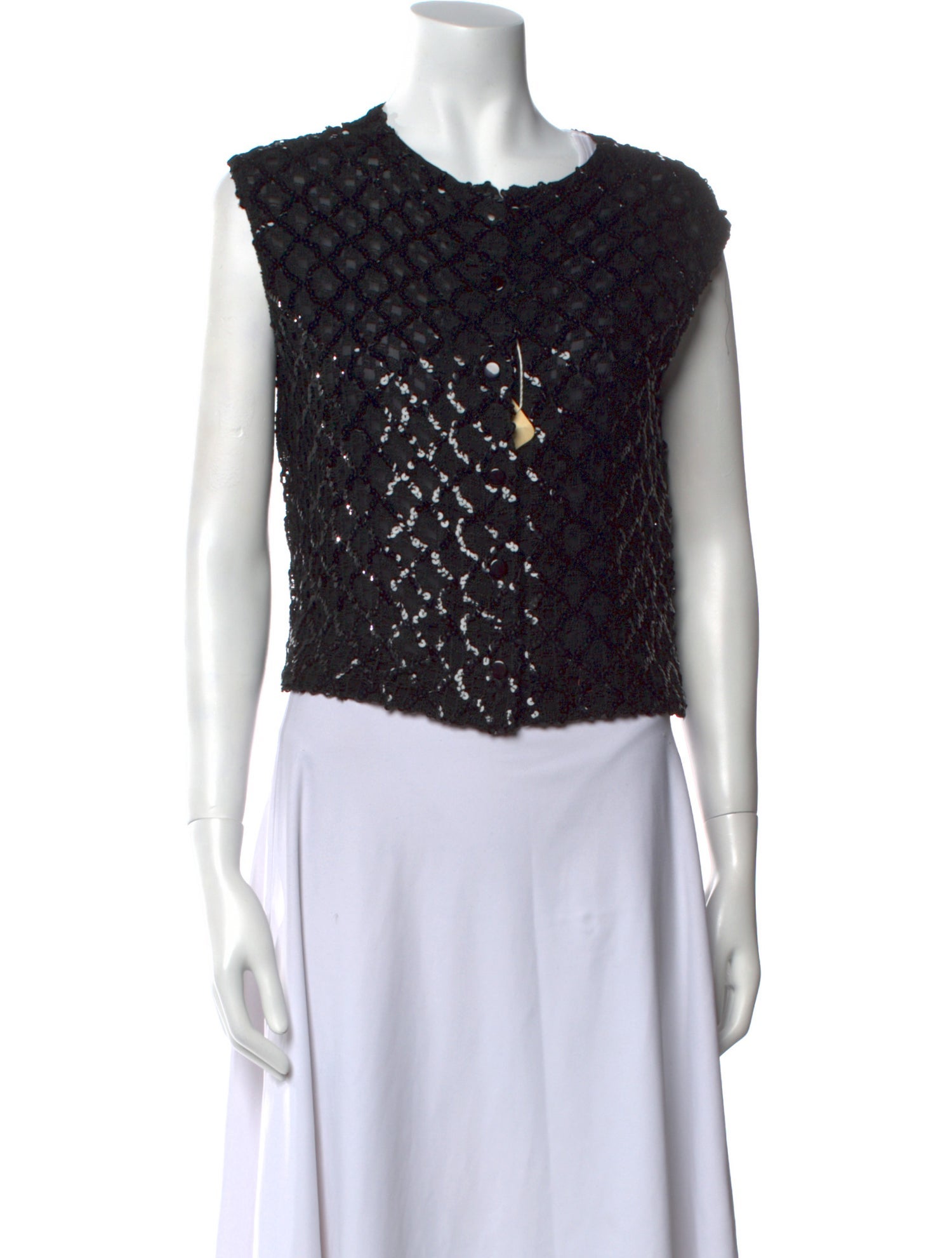 Vintage - Unbranded Vintage Crew Neck Crop Top