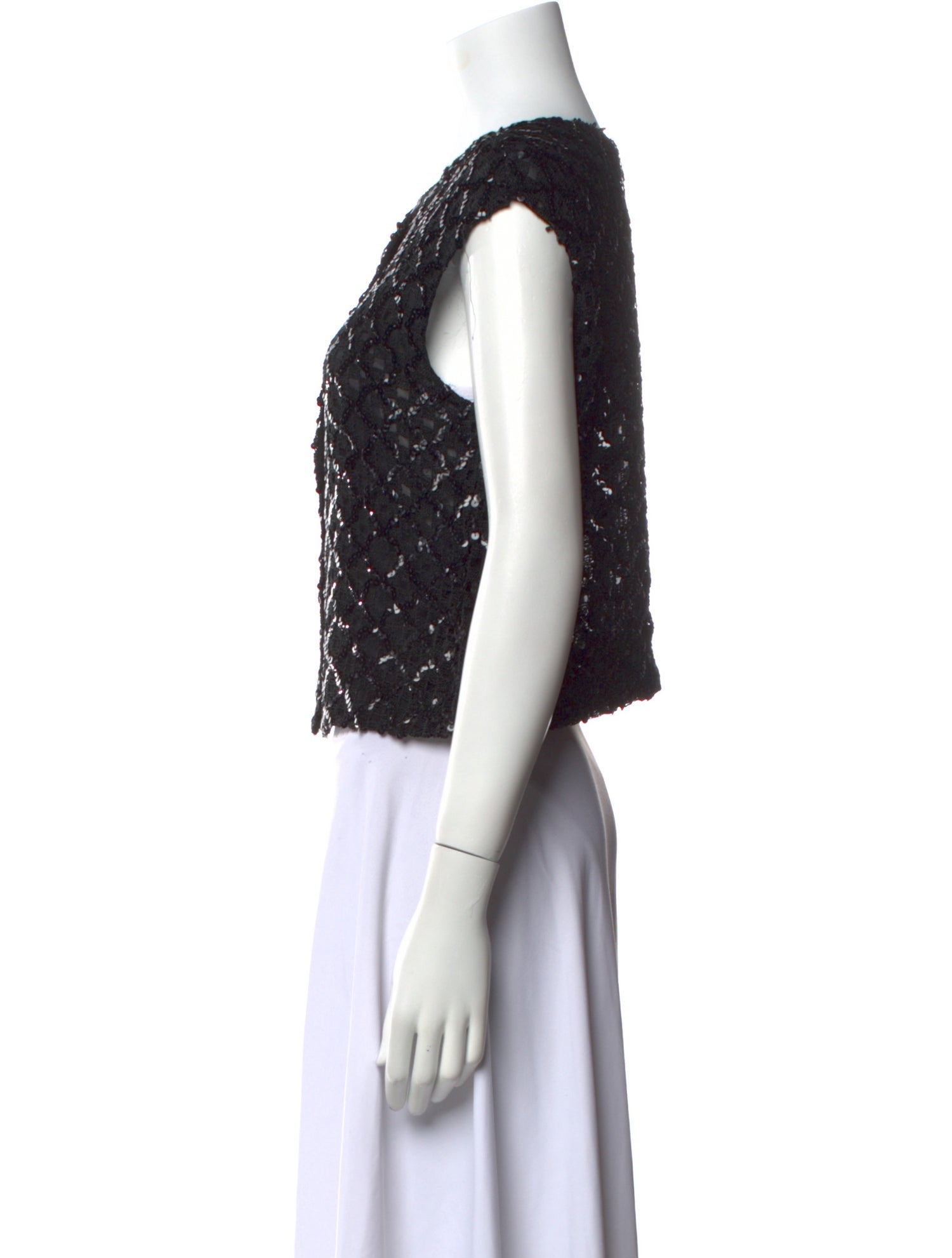 Vintage - Unbranded Vintage Crew Neck Crop Top