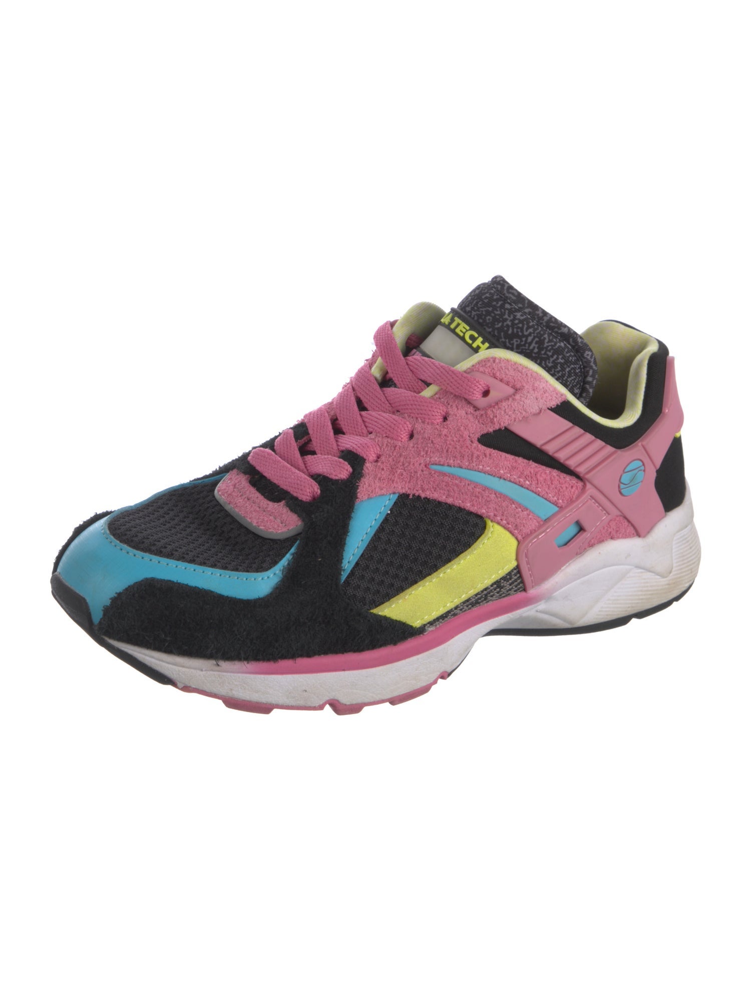 LA Gear Suede Colorblock Pattern Sneakers