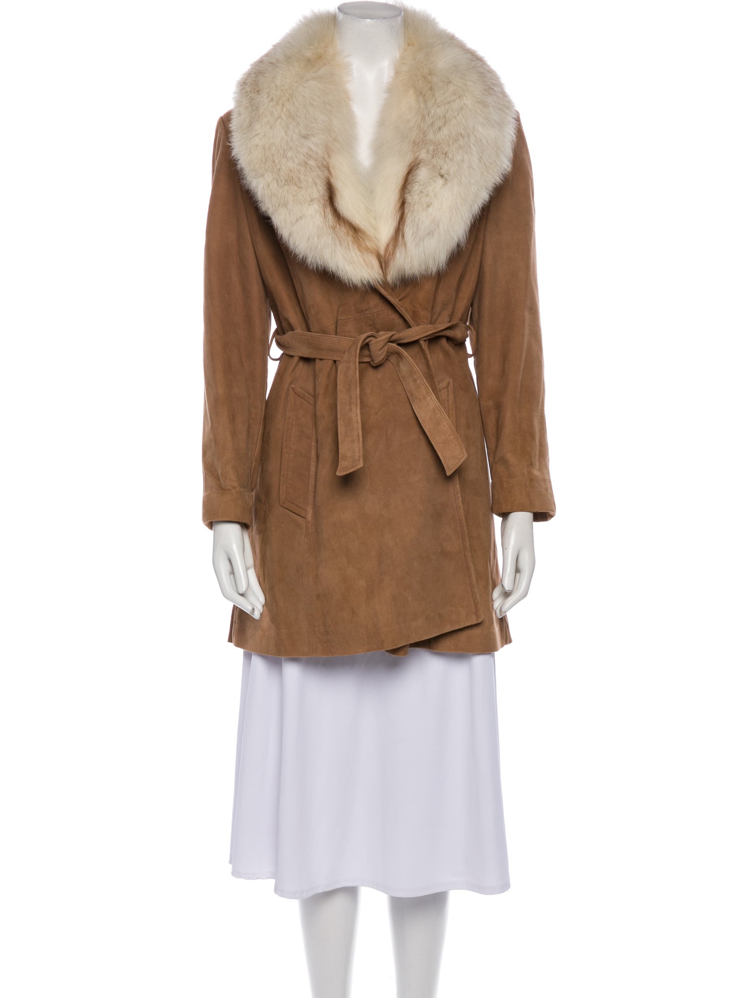 Vintage - Unbranded Suede Trench Coat