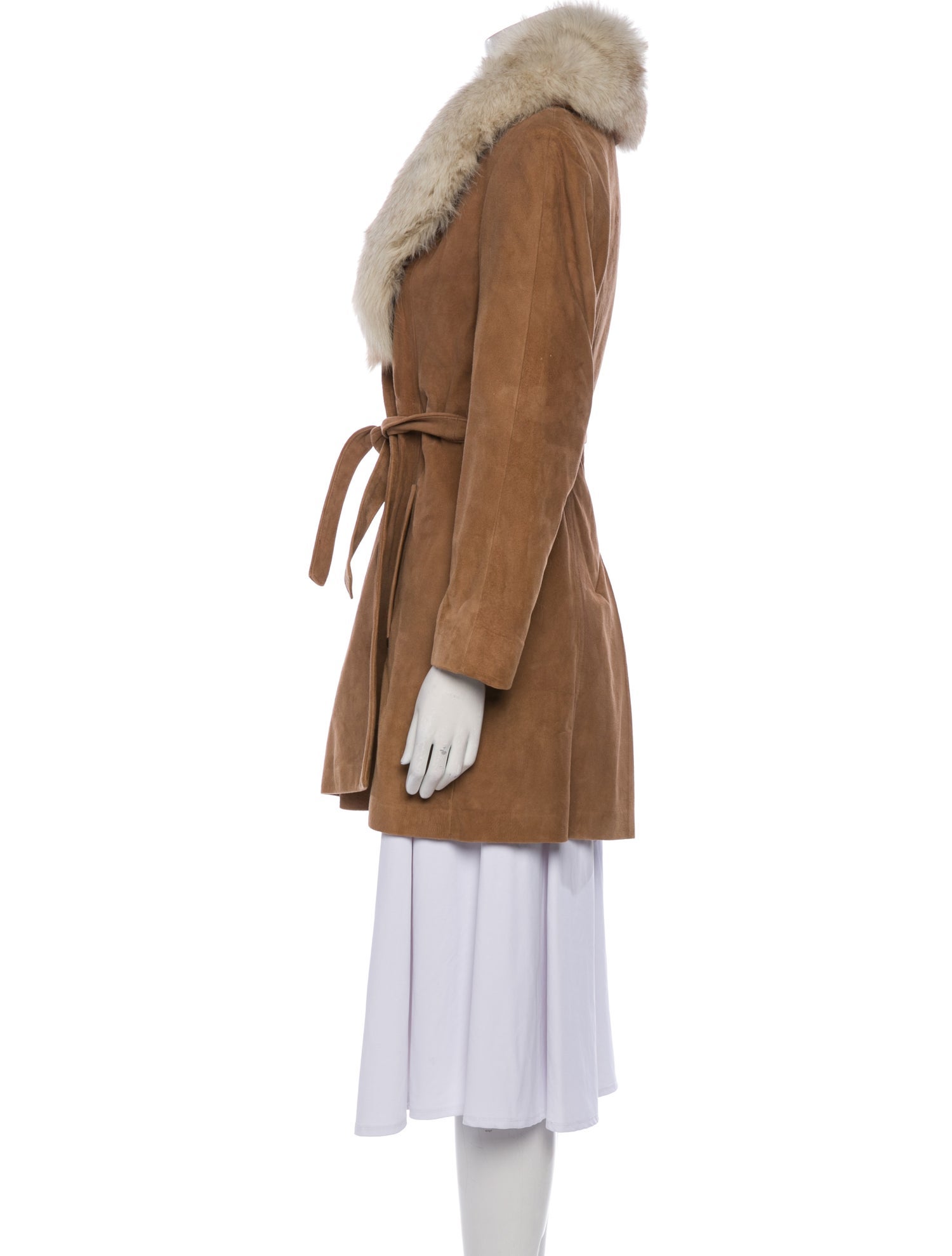 Vintage - Unbranded Suede Trench Coat