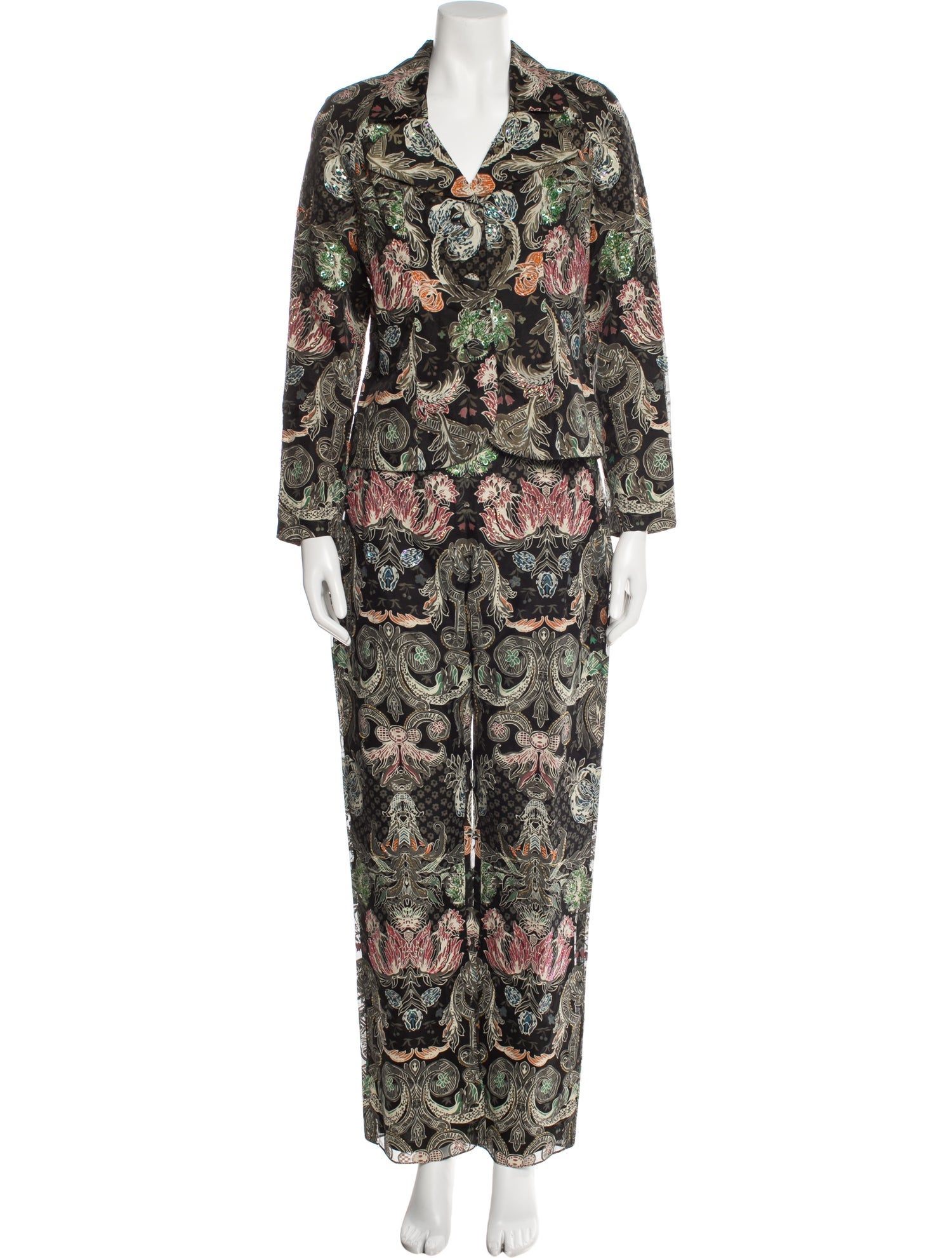 Vintage - Unbranded Vintage Silk Pantsuit