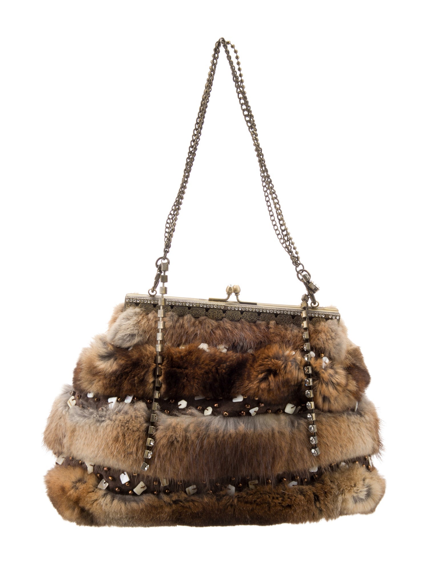 Vintage - Unbranded Chinchilla Top Handle Bag Vintage