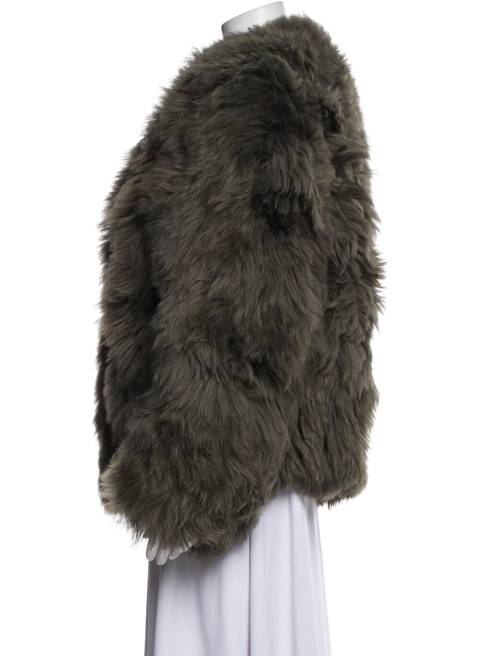 Vintage - Unbranded Lamb Leather Faux Fur Jacket