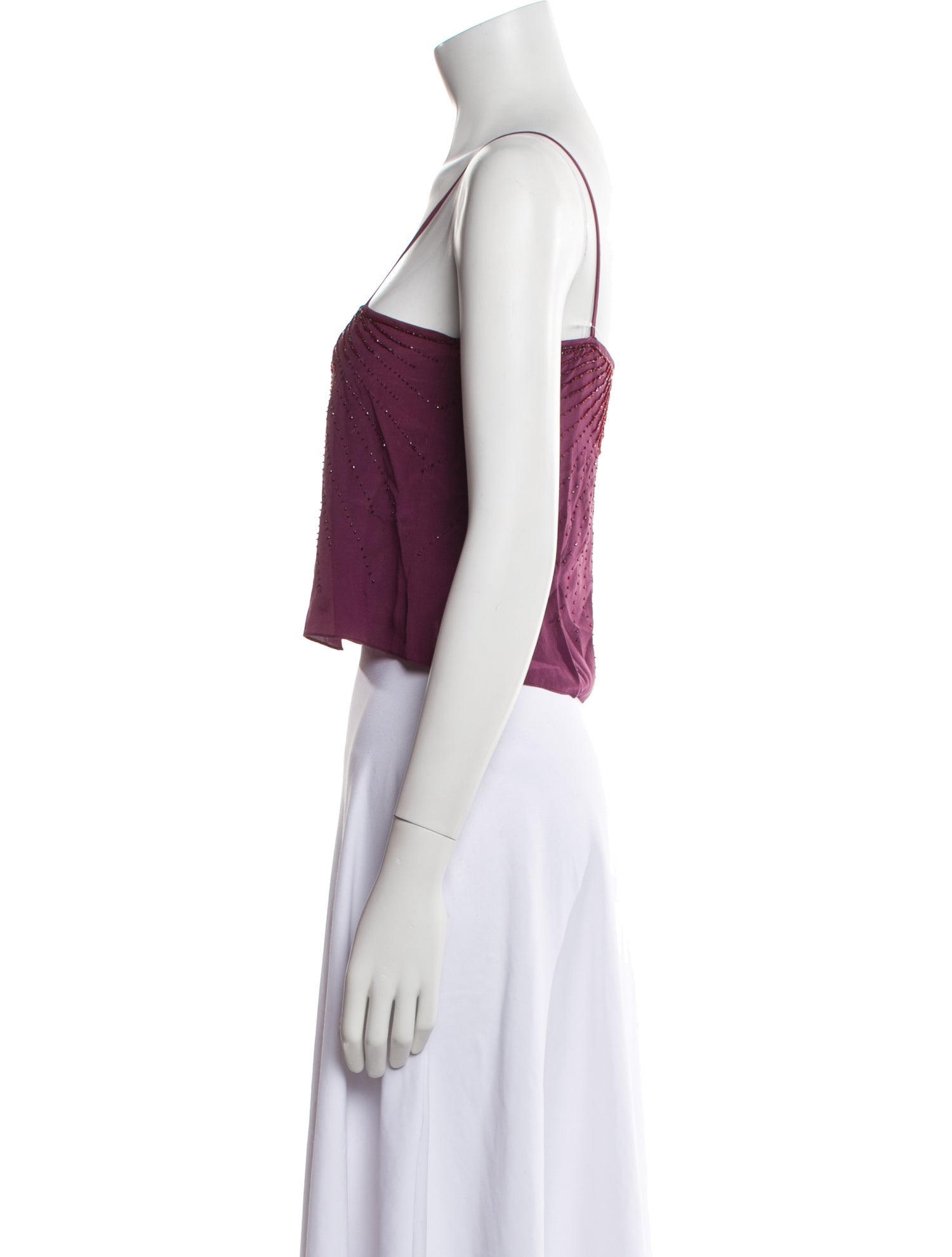 Vintage - Unbranded Vintage Square Neckline Crop Top