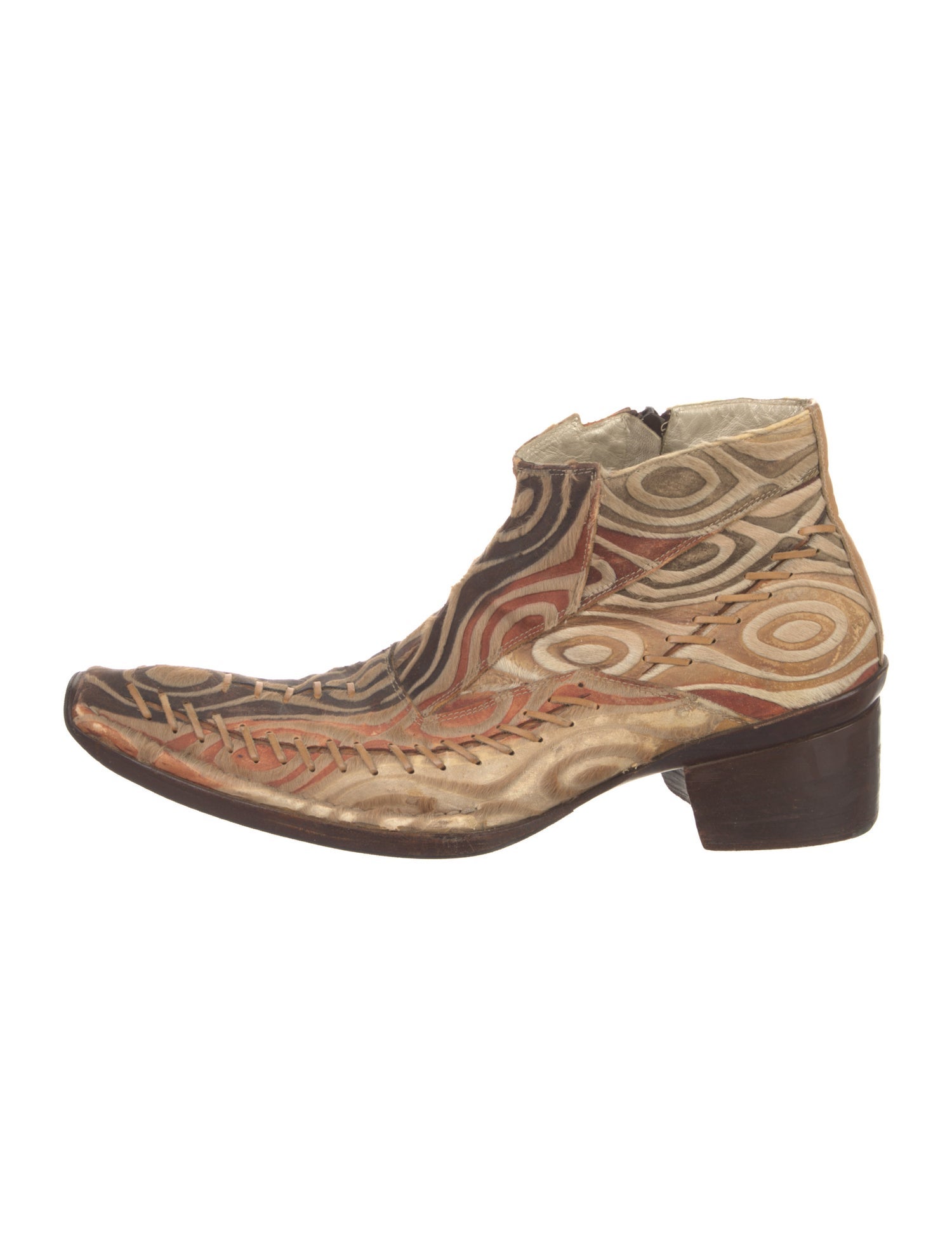 Vintage - Unbranded Vintage Leather Lace-Up Boots