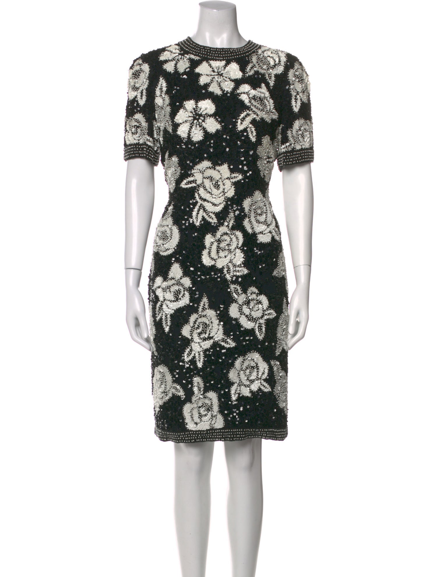 Vintage - Unbranded Silk Knee-Length Dress