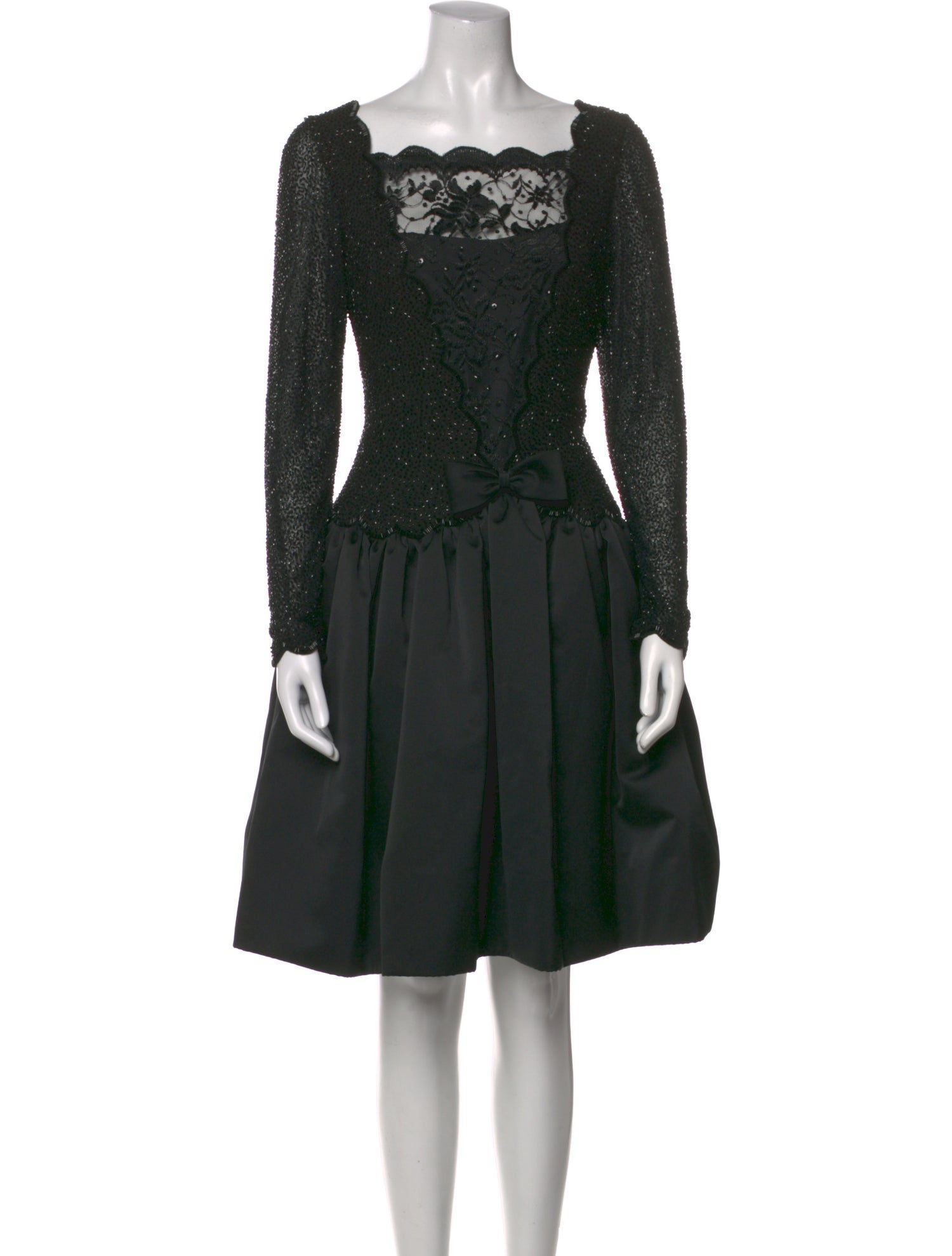 Vintage - Unbranded Silk Knee-Length Dress