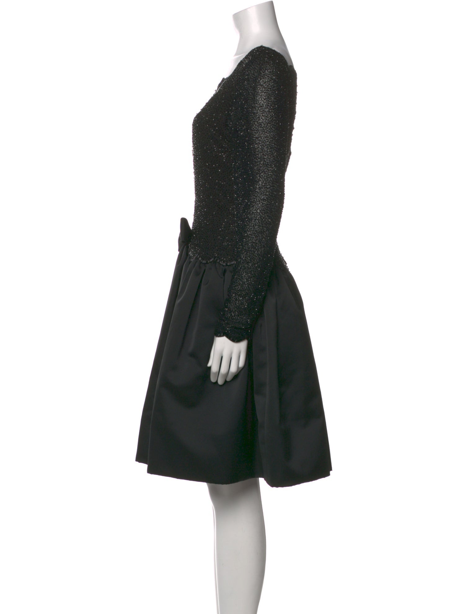 Vintage - Unbranded Silk Knee-Length Dress