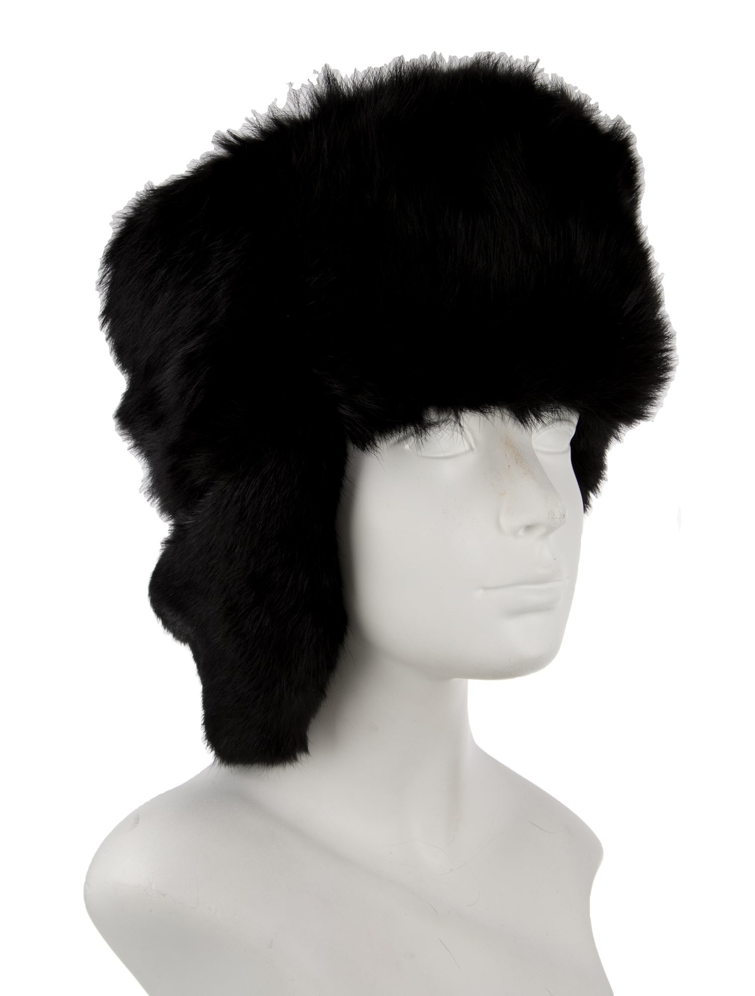 Vintage - Unbranded Fur Black Trapper Hat