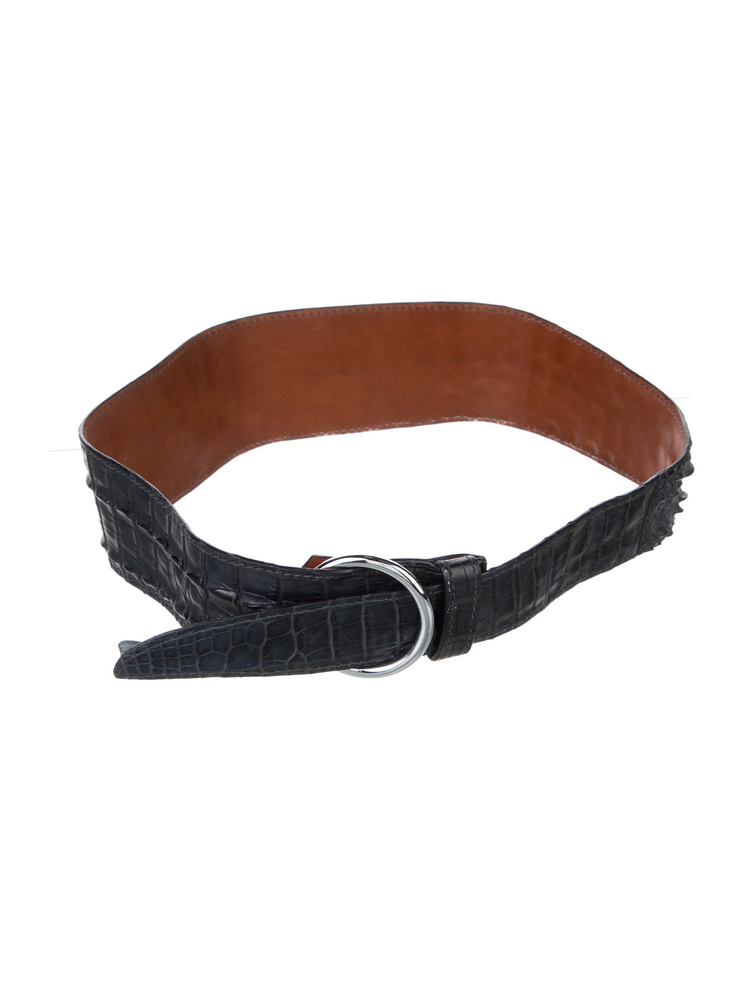 Vintage - Unbranded Wide Crocodile Waist Belt