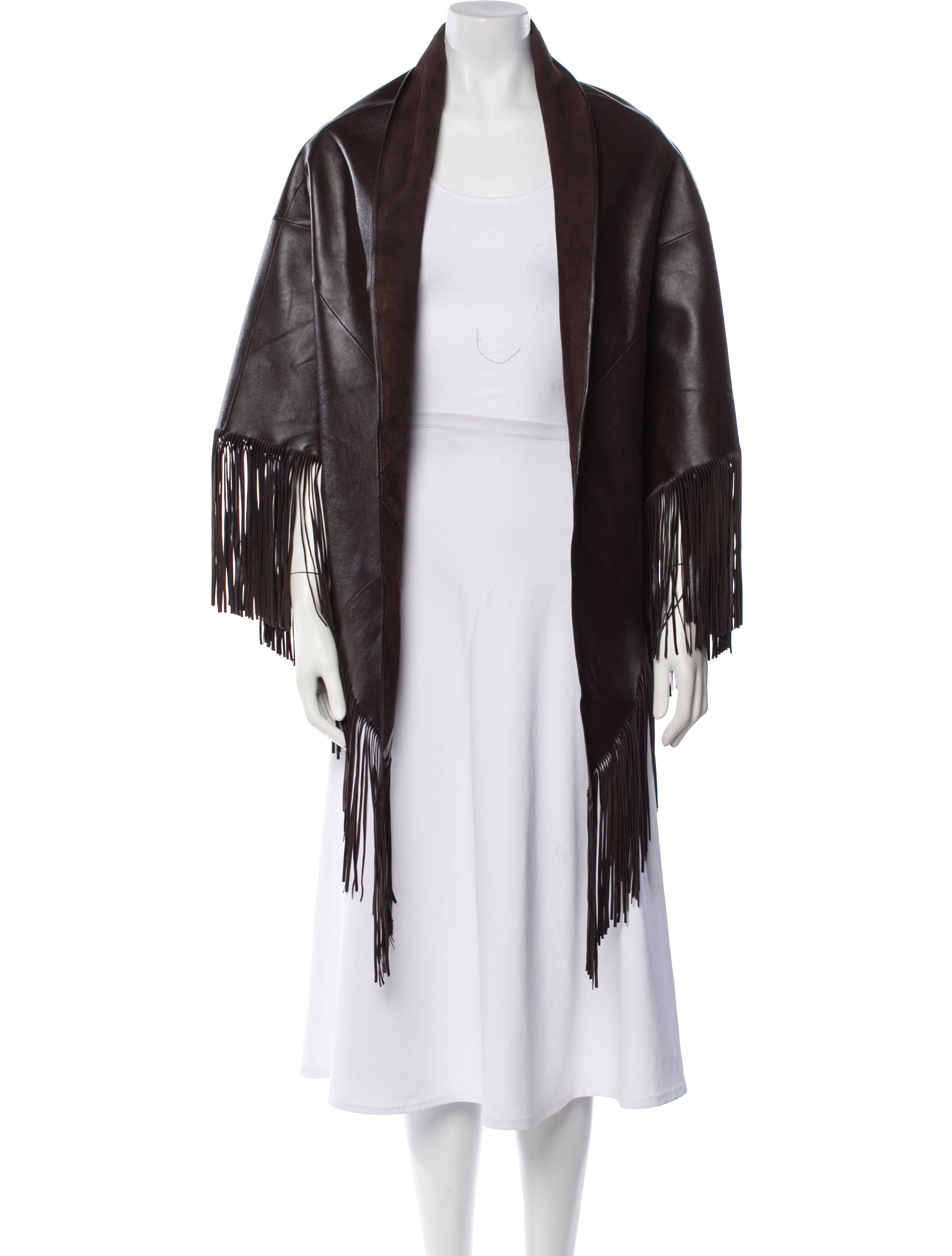 Vintage - Unbranded Leather Vintage Shawl