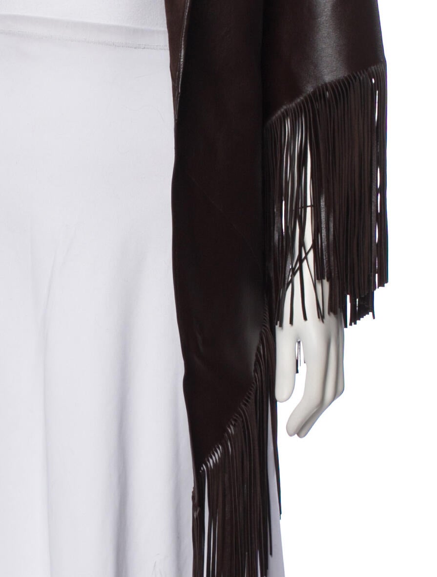 Vintage - Unbranded Leather Vintage Shawl