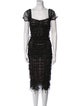 Dolce & Gabbana Square Neckline Midi Length Dress