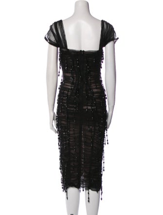 Dolce & Gabbana Square Neckline Midi Length Dress