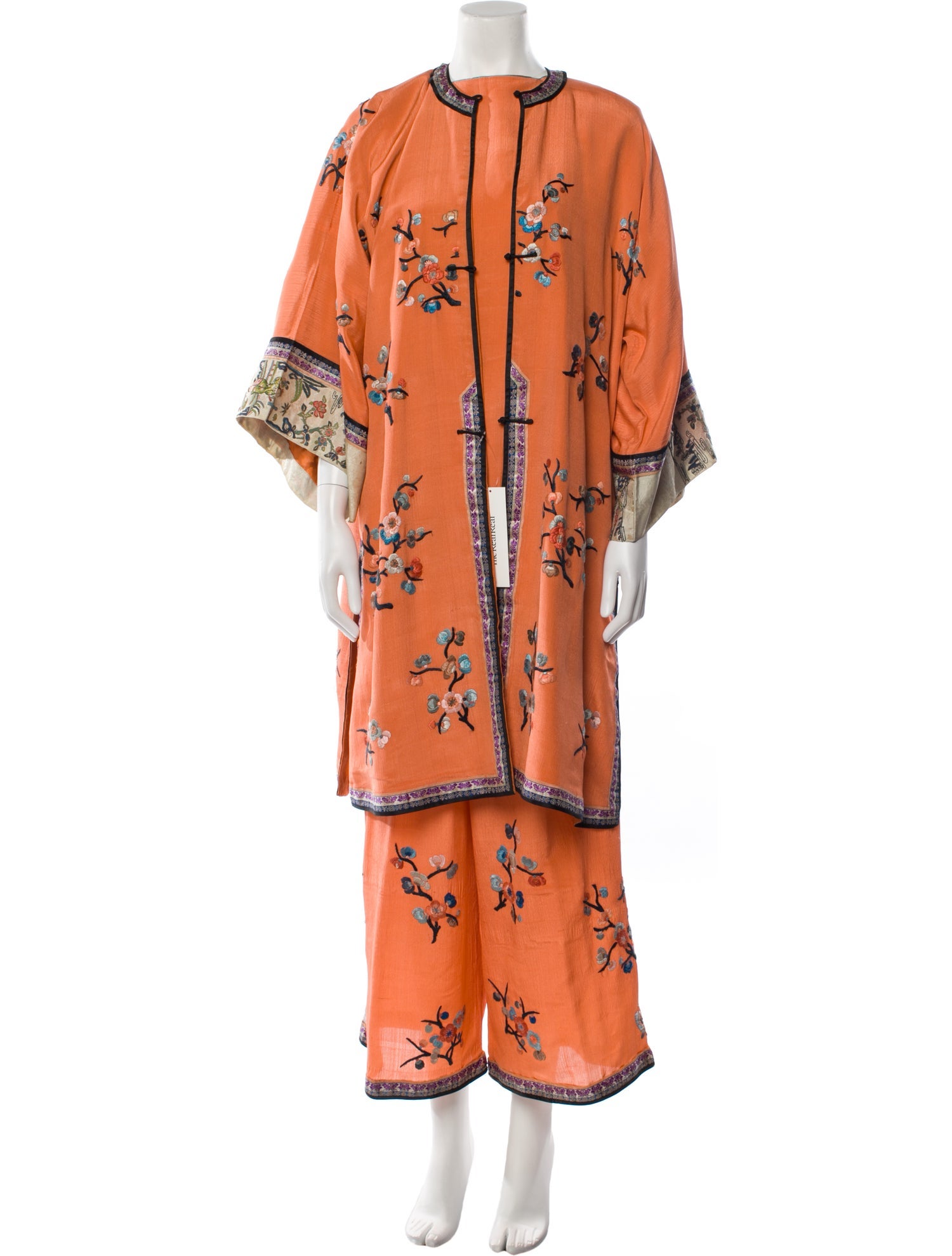 Vintage - Unbranded Vintage Floral Print Pant Set