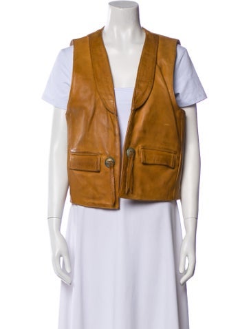 Vintage - Unbranded Jackets Leather Vest M